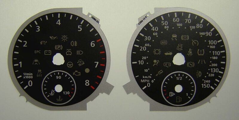 TIGUAN PETROL MPH DIAL CONVERSION