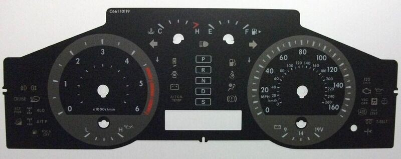 LANDCRUISER MPH DIAL CONVERSION