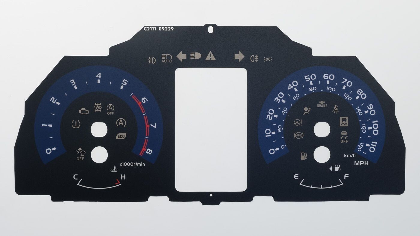 AURIS PETROL MPH DIAL CONVERSION