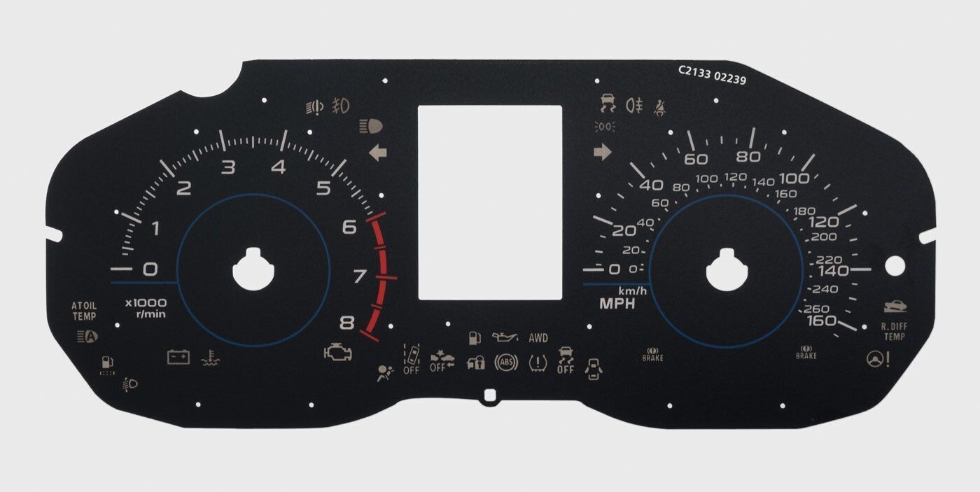 FORESTER / IMPREZA PETROL MPH DIAL CONVERSION