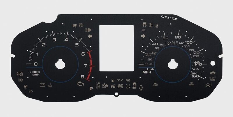 FORESTER / IMPREZA PETROL MPH DIAL CONVERSION