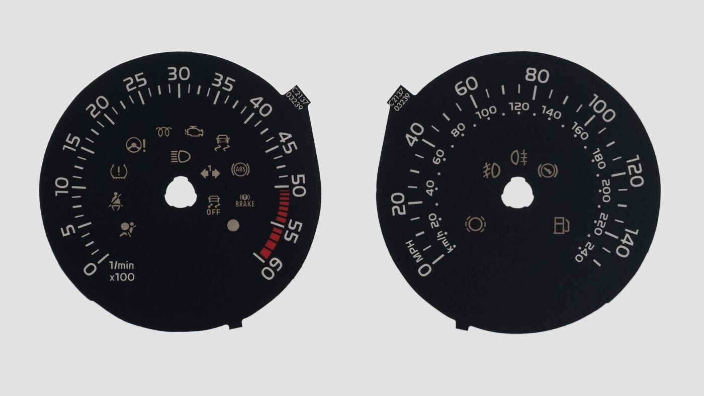 FABIA / ROOMSTER MPH DIAL CONVERSION