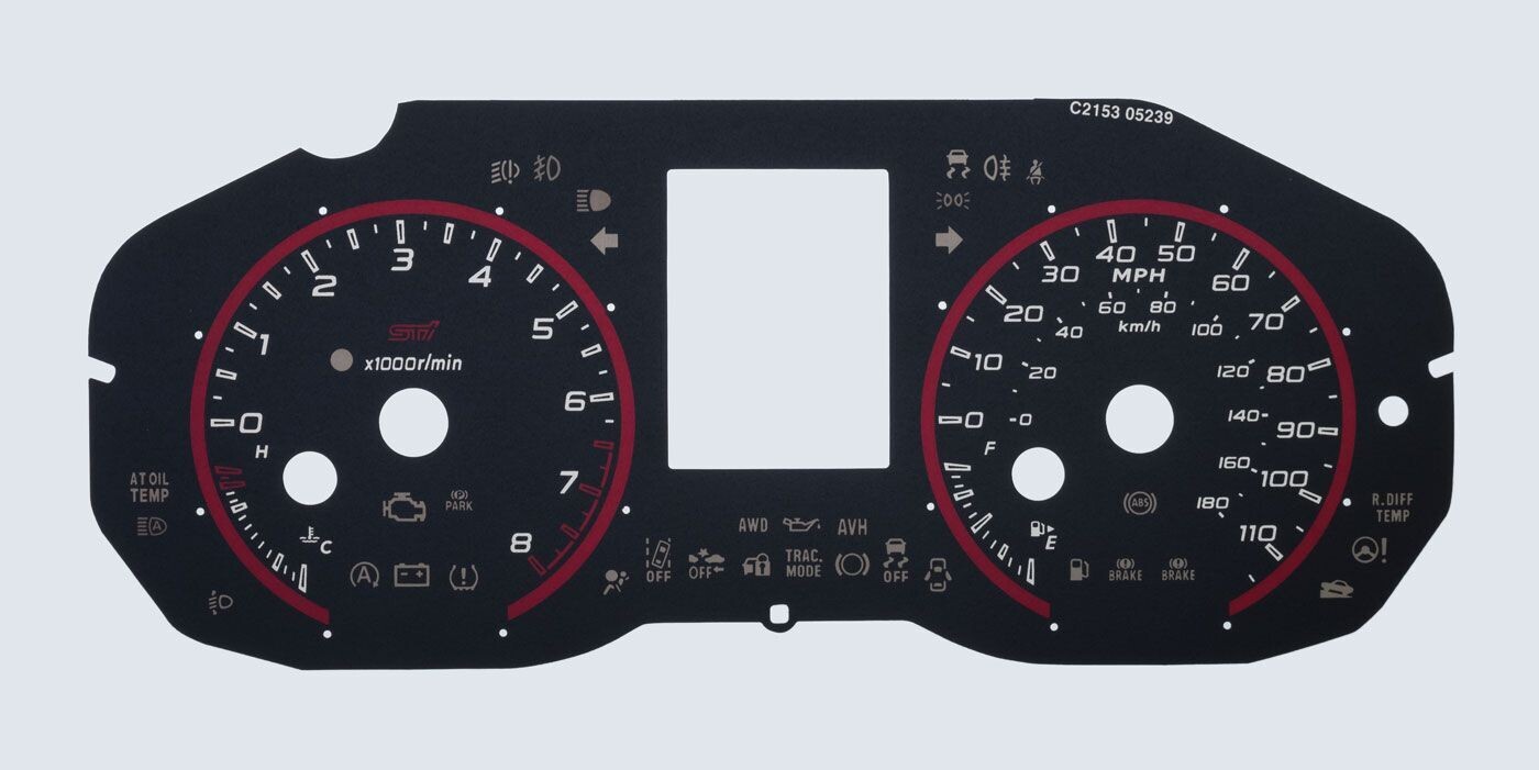 LEVORG STi MPH DIAL CONVERSION