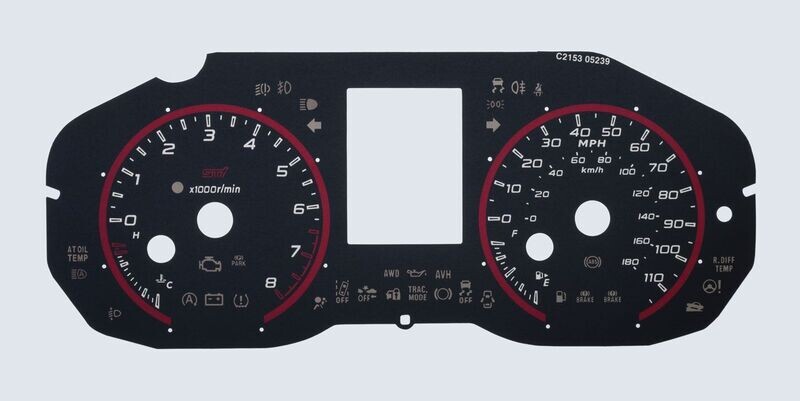 LEVORG STi MPH DIAL CONVERSION