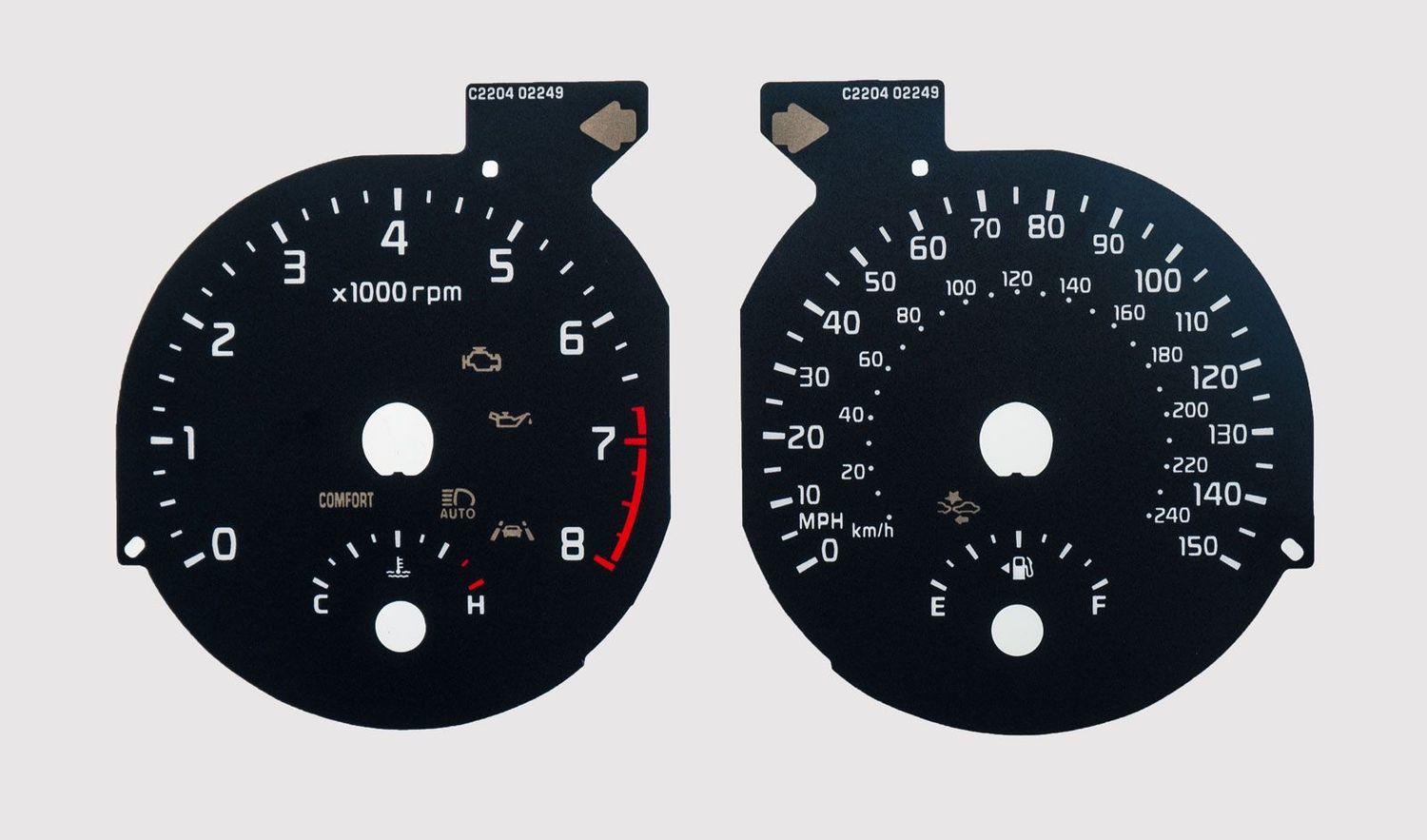 SEDONA MPH DIAL CONVERSION