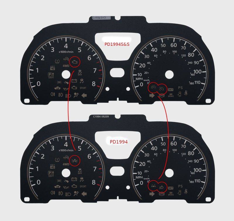 NOTE PETROL MPH DIAL CONVERSION