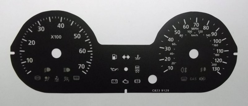 DACIA MPH DIAL CONVERSION