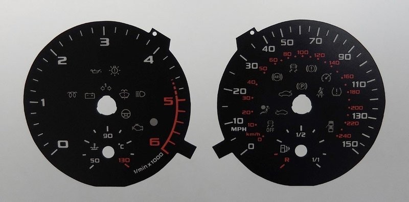 A1 KMH TO MPH DIAL CONVERSION KIT