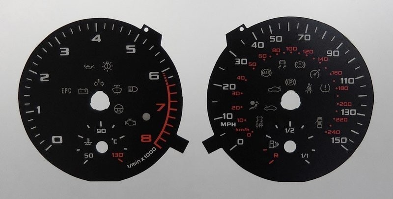 A1 KMH TO MPH DIAL CONVERSION KIT