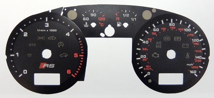 A3 KMH TO MPH DIAL CONVERSION KIT