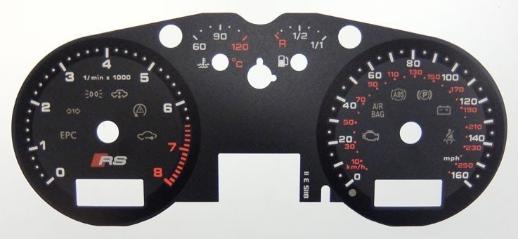 A3 KMH TO MPH DIAL CONVERSION KIT