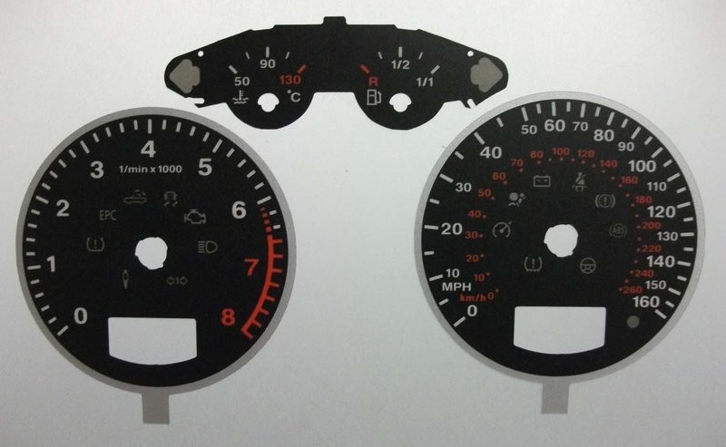 A3 KMH TO MPH DIAL CONVERSION KIT