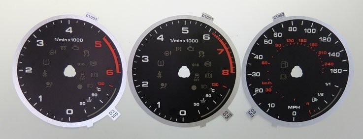 A3 KMH TO MPH DIAL CONVERSION KIT