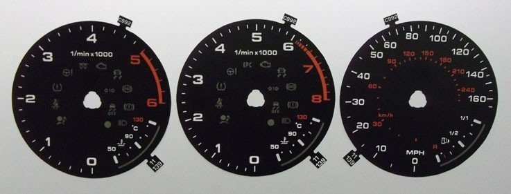 A3 KMH TO MPH DIAL CONVERSION KIT