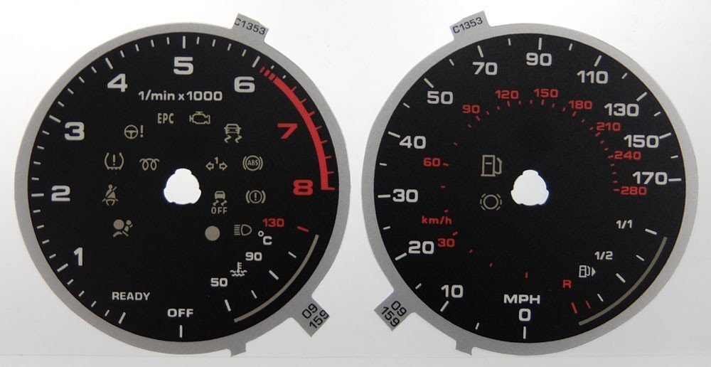 A3 KMH TO MPH DIAL CONVERSION KIT