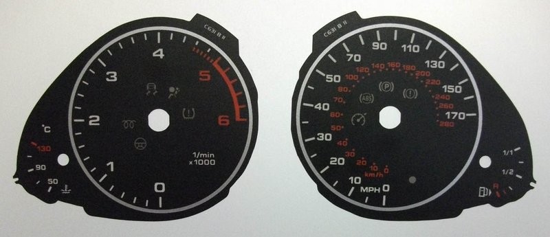 A4 KMH TO MPH DIAL CONVERSION KIT
