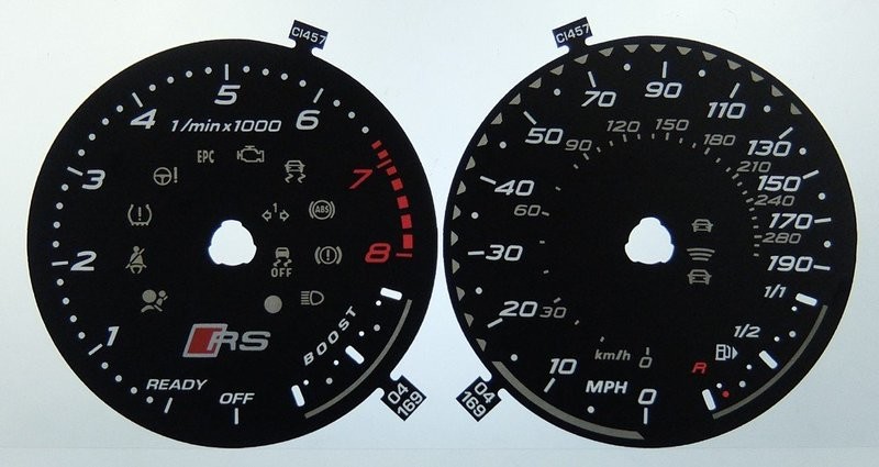 RS3 KMH TO MPH DIAL CONVERSION KIT
