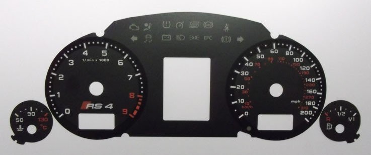 RS4 KMH TO MPH DIAL CONVERSION KIT