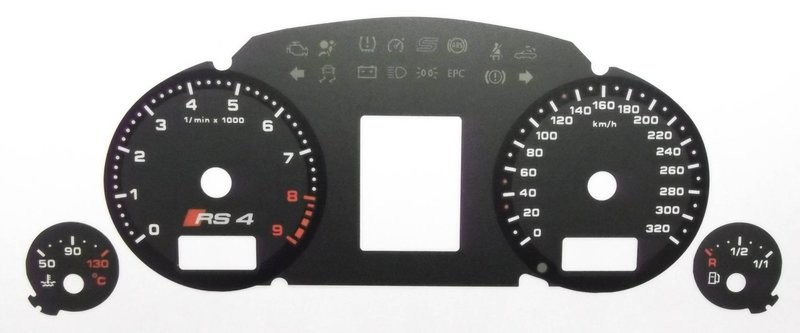 RS4 MPH TO KMH DIAL CONVERSION KIT