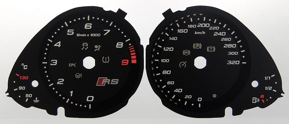 RS4 MPH TO KMH DIAL CONVERSION KIT