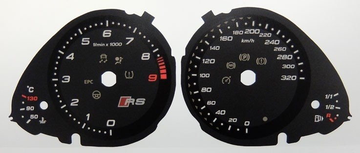 RS4 MPH TO KMH DIAL CONVERSION KIT