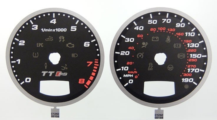 TT RS KMH TO MPH DIAL CONVERSION KIT