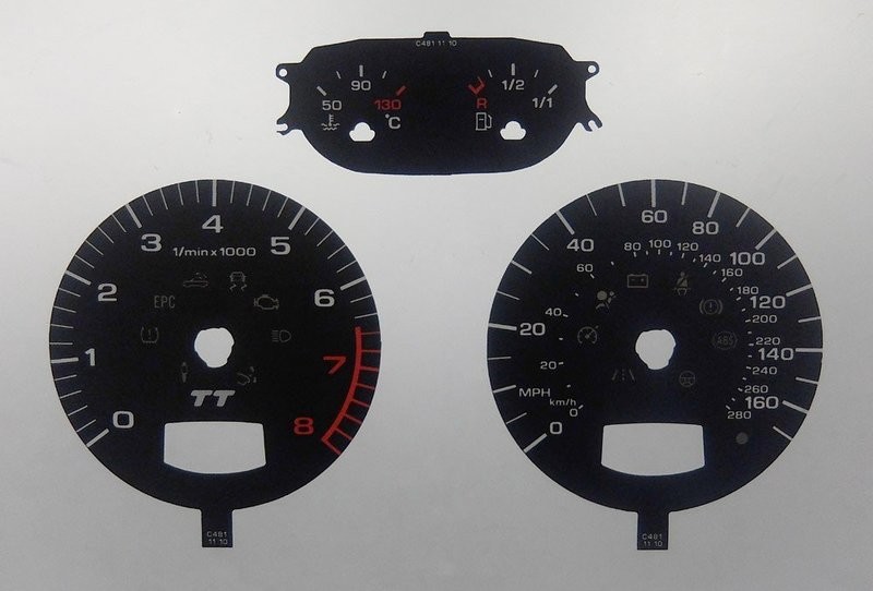 TT PETROL KMH TO MPH DIAL CONVERSION KIT