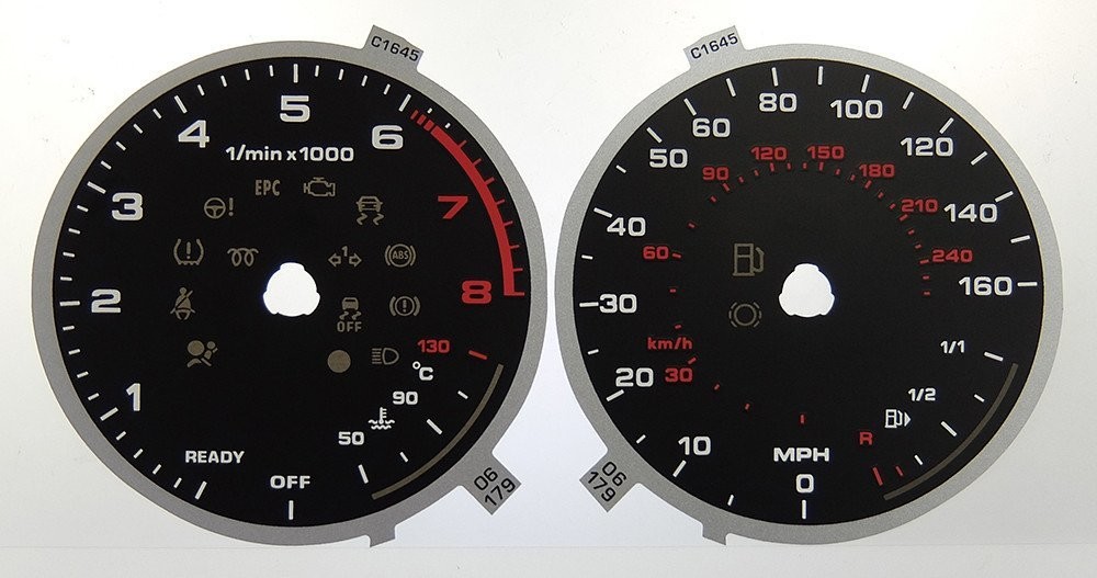 Q2 PETROL KMH TO MPH DIAL CONVERSION KIT