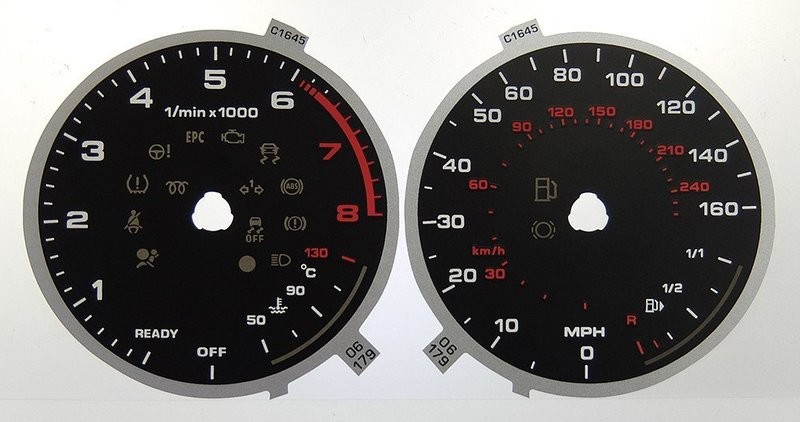 Q2 PETROL KMH TO MPH DIAL CONVERSION KIT