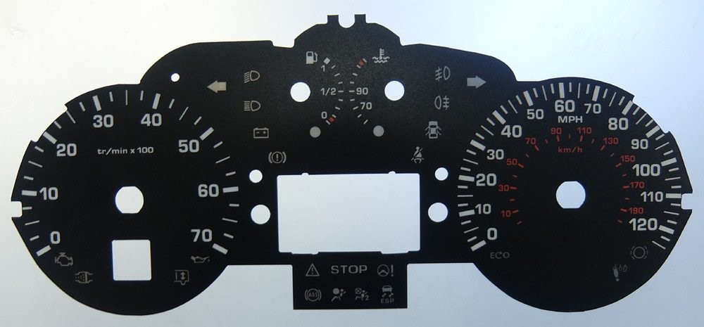 BERLINGO AUTOMATIC MPH DIAL CONVERSION