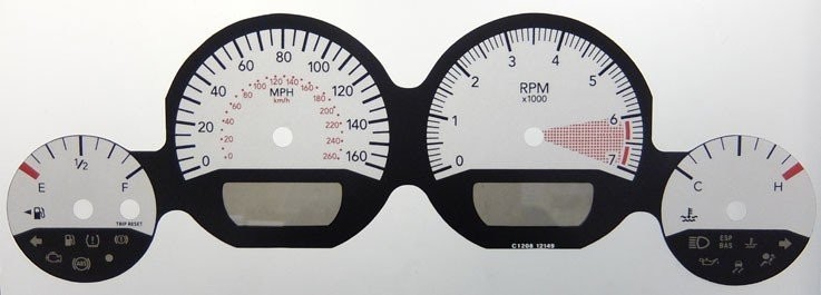 CHALLENGER MPH DIAL CONVERSION