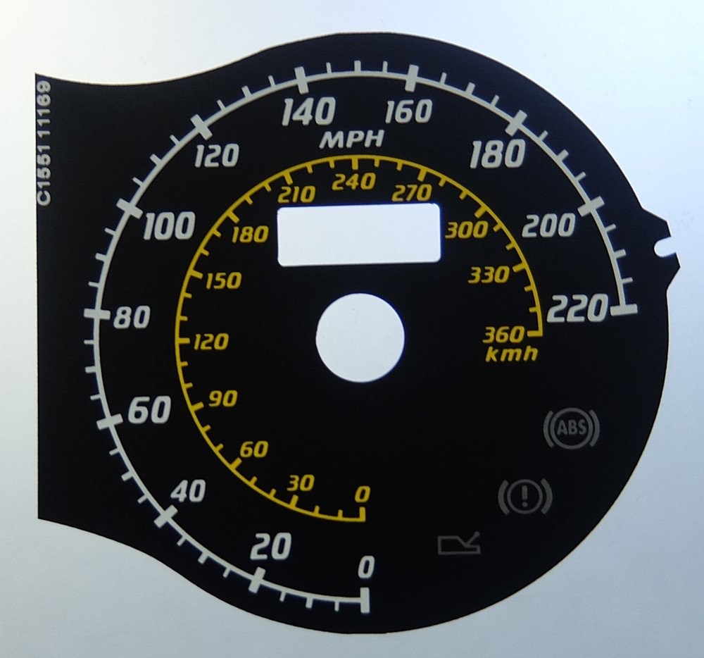 360 /430 MPH DIAL CONVERSION