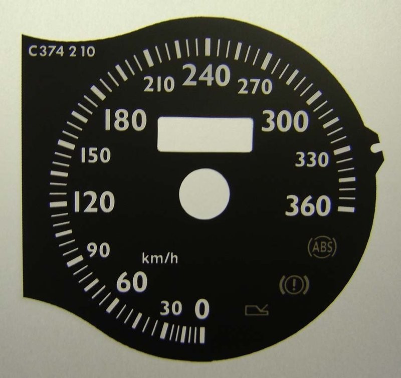 360 / 430 KMH DIAL CONVERSION