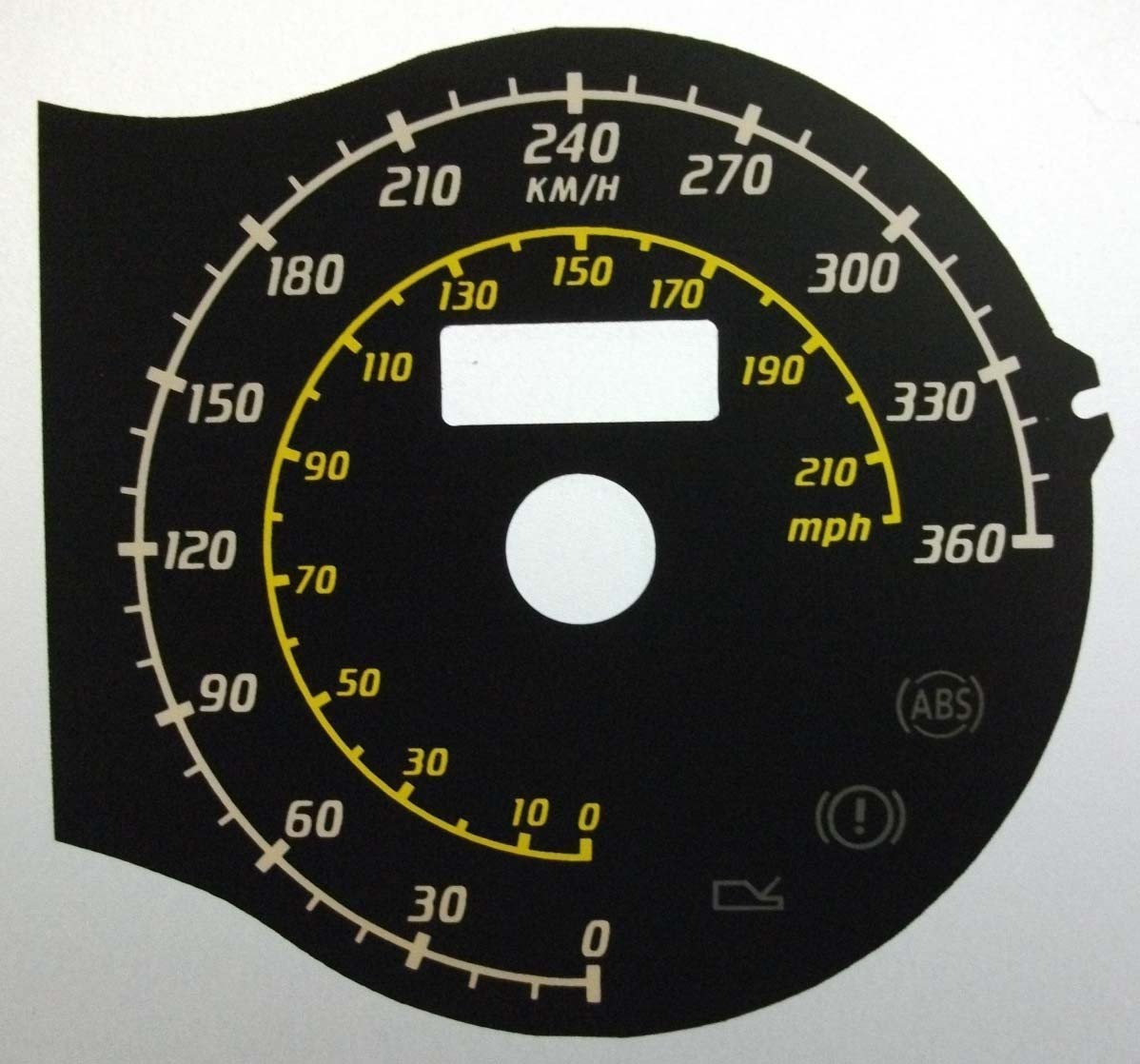 360 / 430 KMH DIAL CONVERSION