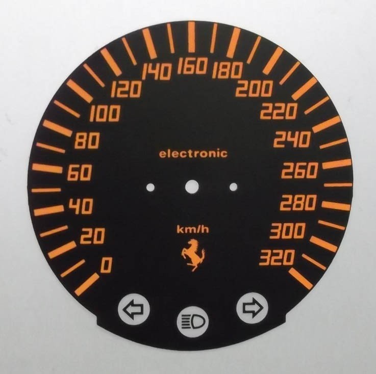 TESTAROSSA KMH DIAL CONVERSION