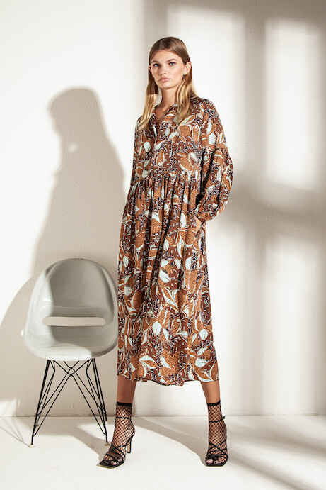 Funky Staff Kleid OKSANA RHOMB FLOWER