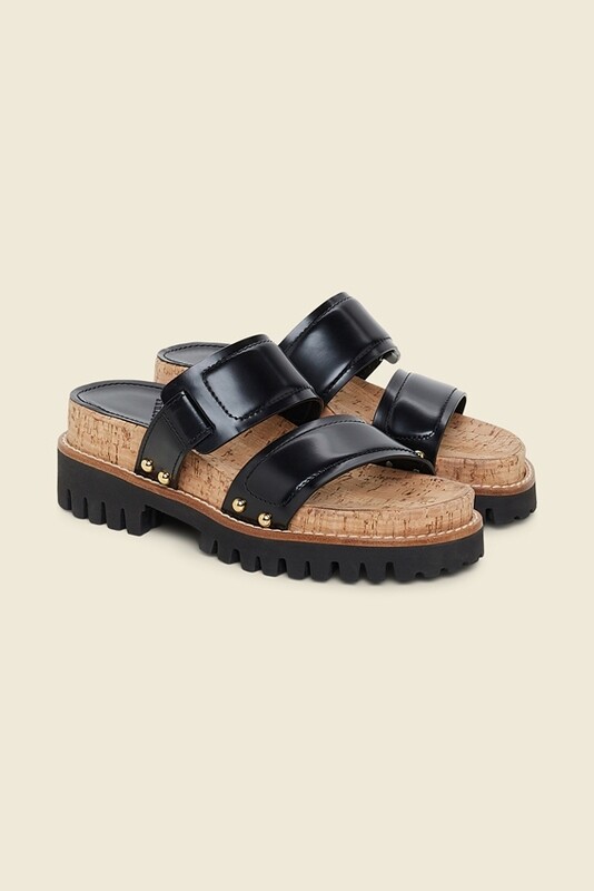 DOROTHEE SCHUMACHER SANDALE CORK CONTRAST