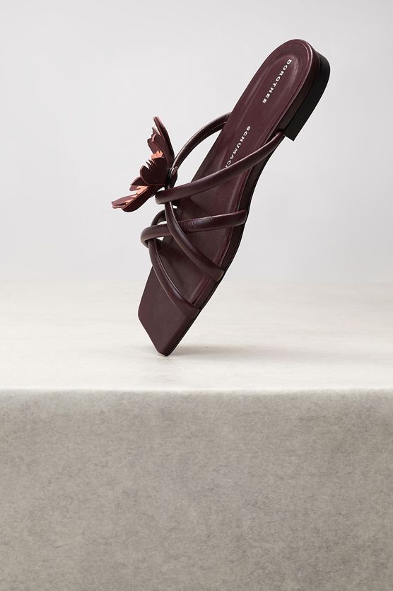 DOROTHEE SCHUMACHER SANDALE FLORAL STATEMENT FLOWER