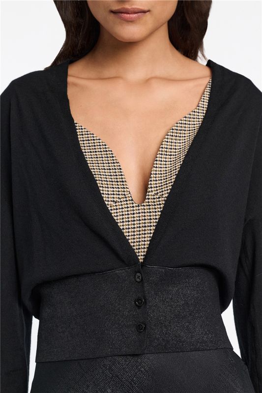 DOROTHEE SCHUMACHER CARDIGAN SHIMMERING MERINO