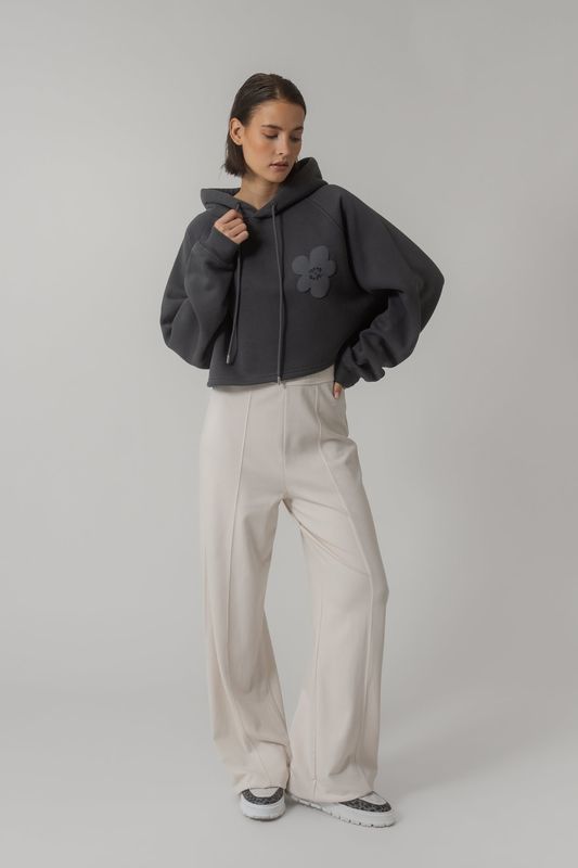 OH APRIL CROPPED HOODIE KOA