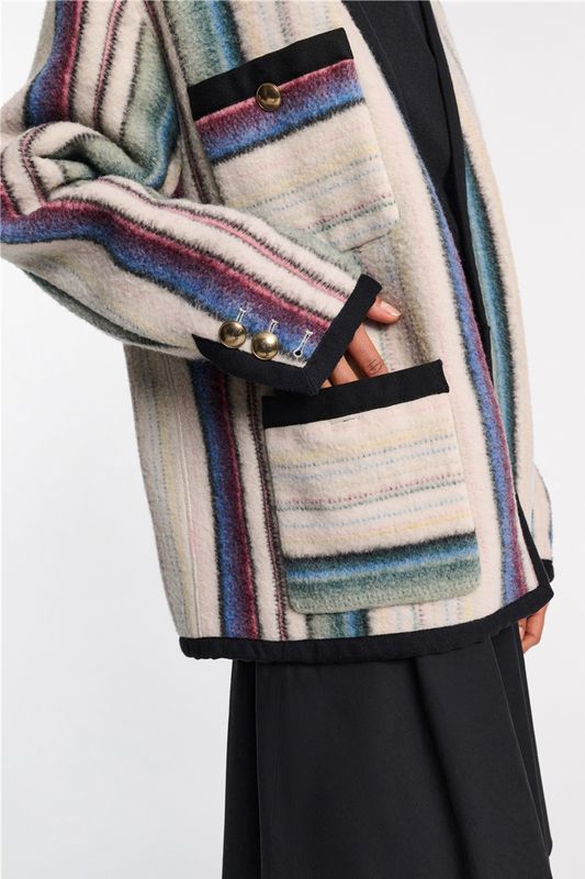 DOROTHEE SCHUMACHER JACKE STRIPED COMFORT