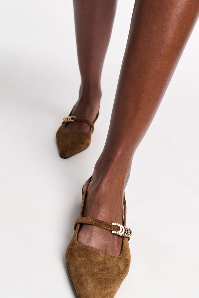 DOROTHEE SCHUMACHER SLINGBACK FLATS SUEDE SENSATION