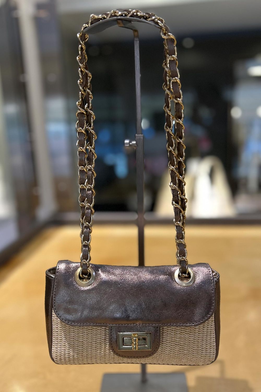 MARLON TASCHE ROSA LAMINATO