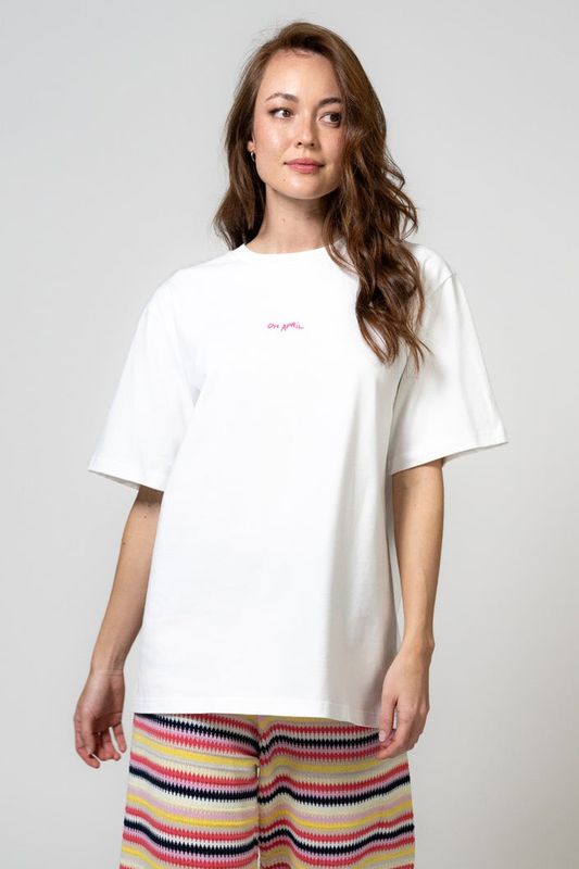 OH APRIL SHIRT BF SUMMER PARTY STRIPE