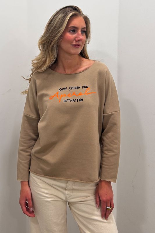 BE FAMOUS SWEATER APEROL