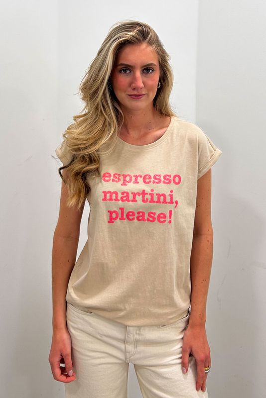 BE FAMOUS SHIRT ESPRESSO MARTINI