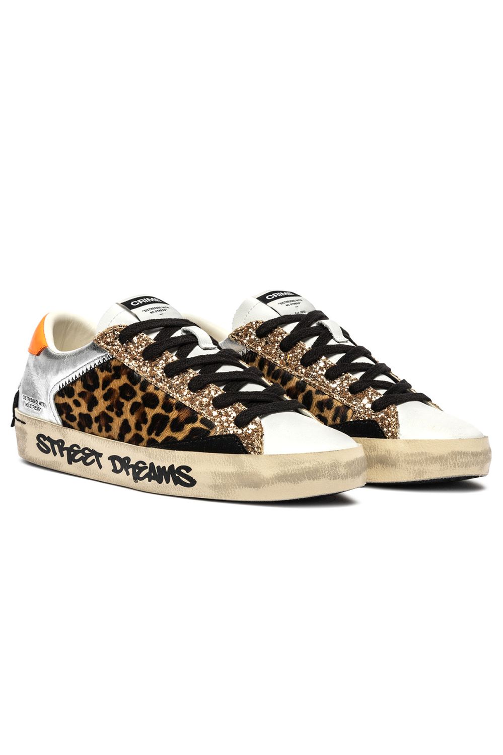 CRIME LONDON SNEAKER DISTRESSED