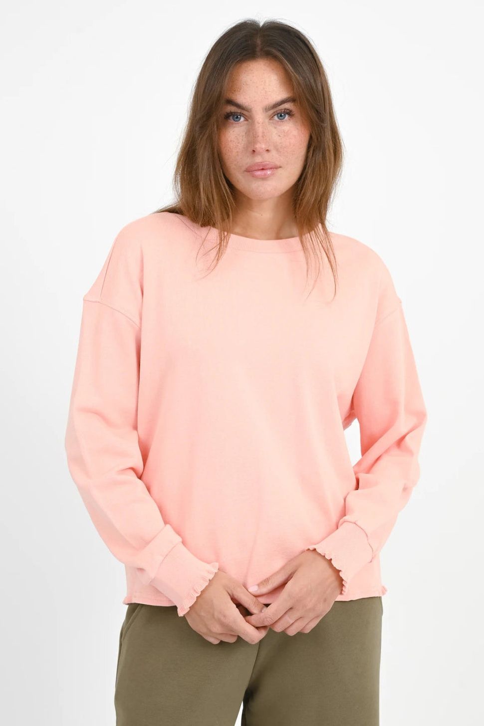 LOVE JOY VICTORY SWEATER ROSE