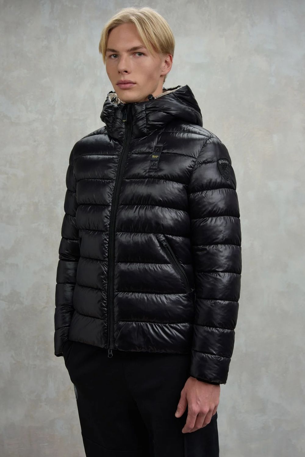 BLAUER DAUNENJACKE ADAMS