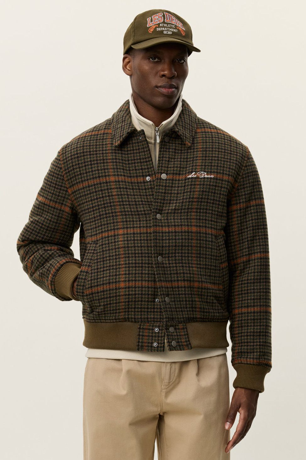 LES DEUX JACKE VARSITY HOUNDSTOOTH